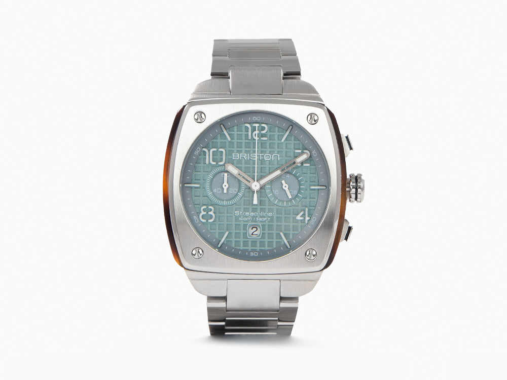 Briston Streamliner Urban Ice Blue Quartz Watch, 42 mm, 23142.S.T.25.SB
