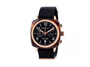 Briston Clubmaster Classic Quartz Watch, PVD, Black, 40 mm, 14140.PRA.T.1.NB