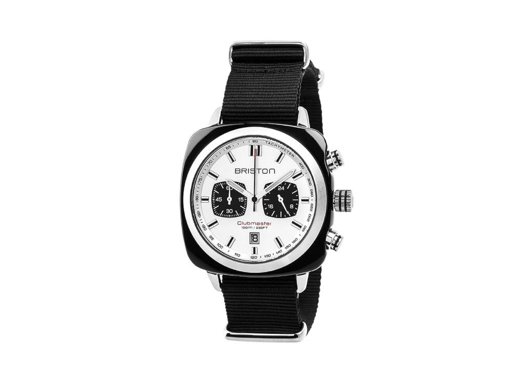 Briston Clubmaster Sport Quartz Watch, White, 42 mm, 17142.SA.BS.2.NB