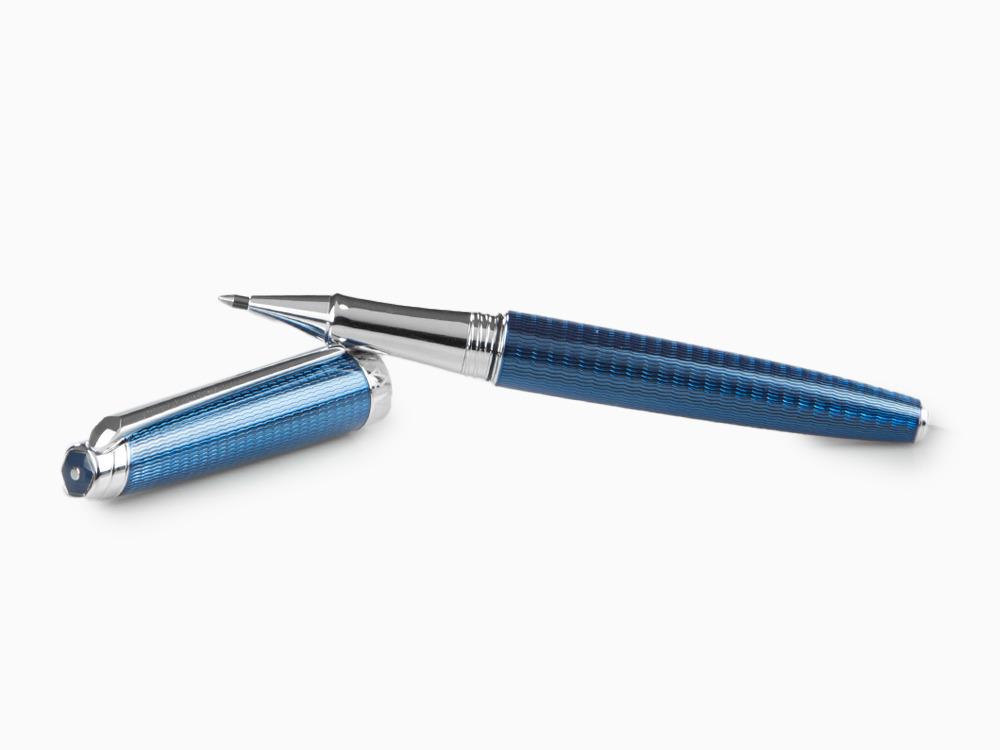 Caran d´Ache Léman Grand Bleu Rollerball pen, Lacquer, Rhodium Trims, 4779.168