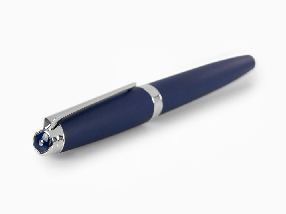 Caran d'Ache Léman Blue Night Matt Rollerball pen, Matt Lacque, Blue, 4779.449