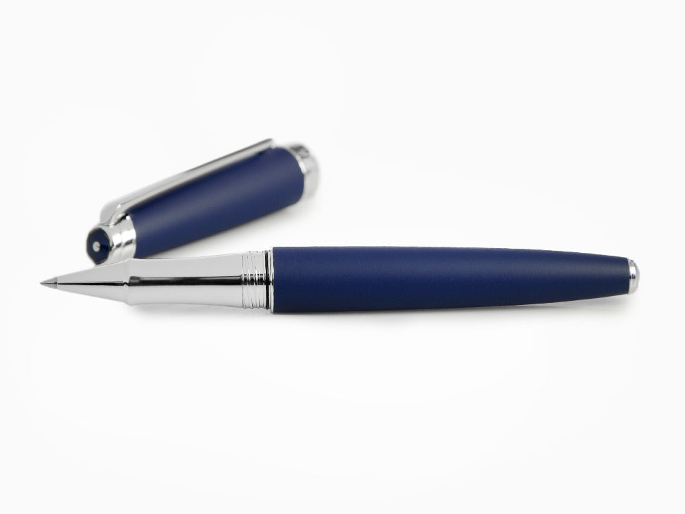 Caran d'Ache Léman Blue Night Matt Rollerball pen, Matt Lacque, Blue, 4779.449