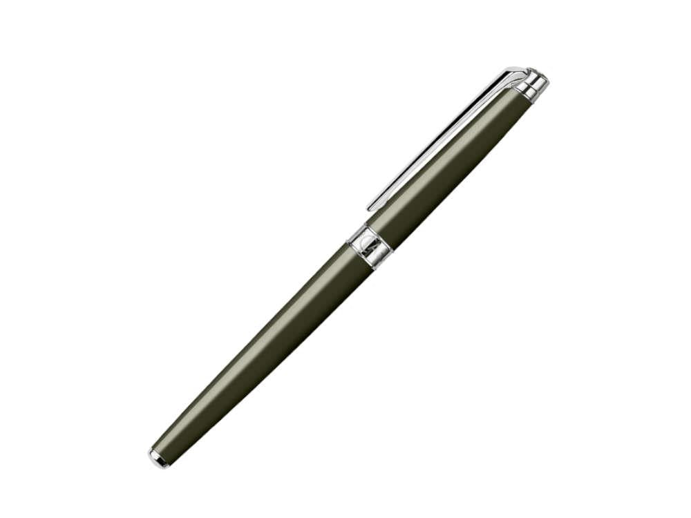 Caran d'Ache Léman Slim Terre d’Ombre Fountain Pen, Green, 4791.016