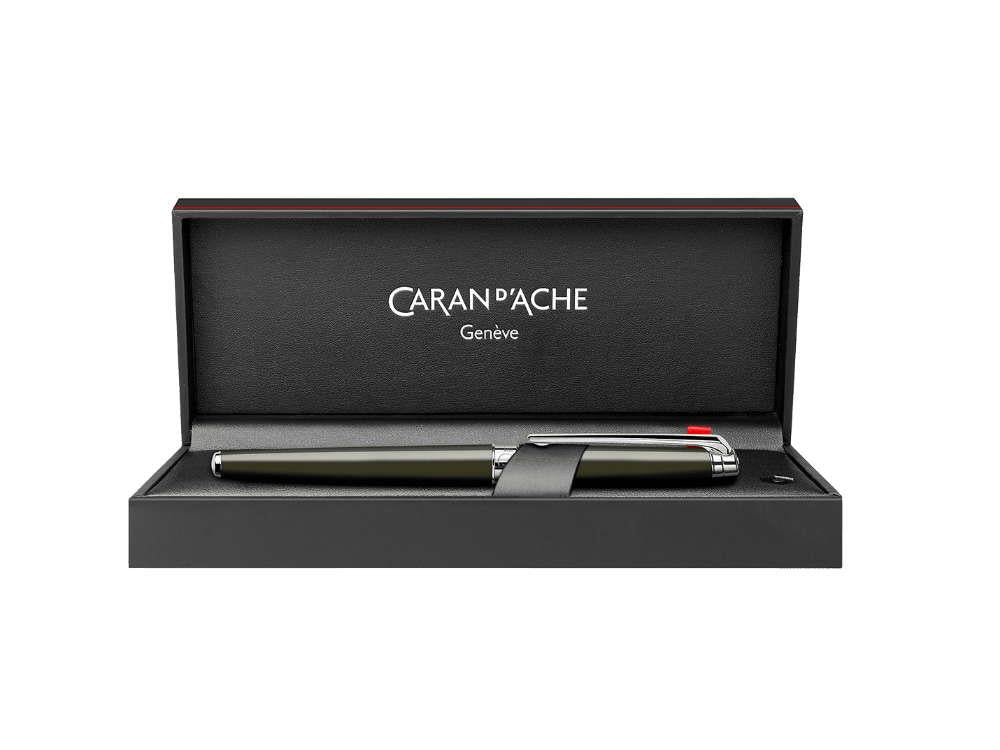 Caran d'Ache Léman Slim Terre d’Ombre Fountain Pen, Green, 4791.016