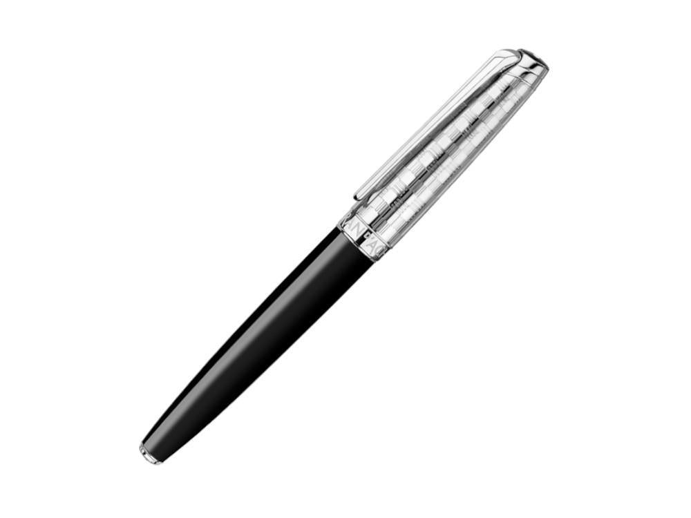 Caran d'Ache Léman Damier Fountain Pen & Black Leather Case,  4799.566