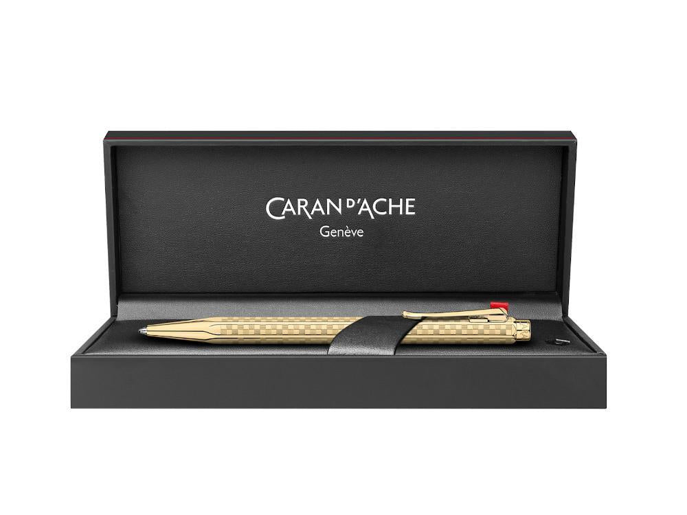 Caran d'Ache Damier Ecridor Damier Ballpoint pen, Brass, Golden, 898.568,