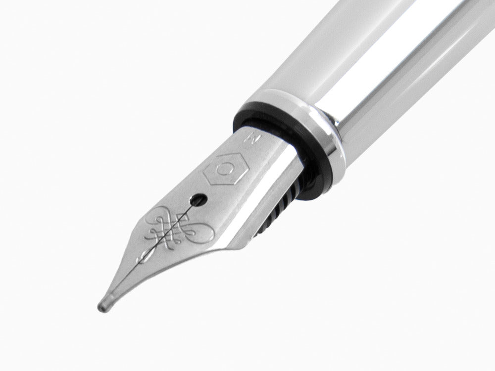 Caran d´Ache Ecridor Chevron Fountain Pen, Palladium, Silver, 958.286