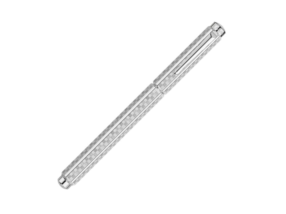 Caran d'Ache Ecridor Damier Fountain Pen, Silver, 958.566