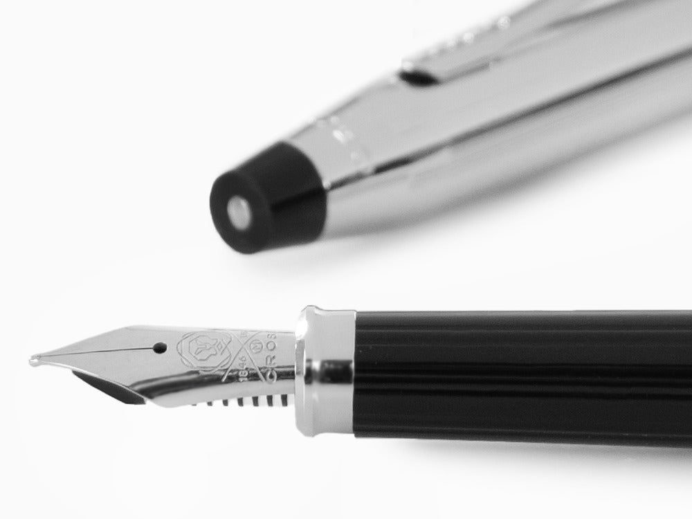 Cross Century II Fountain Pen Chrome Silver Chrome Trim Ribbed Iguana Sell UK