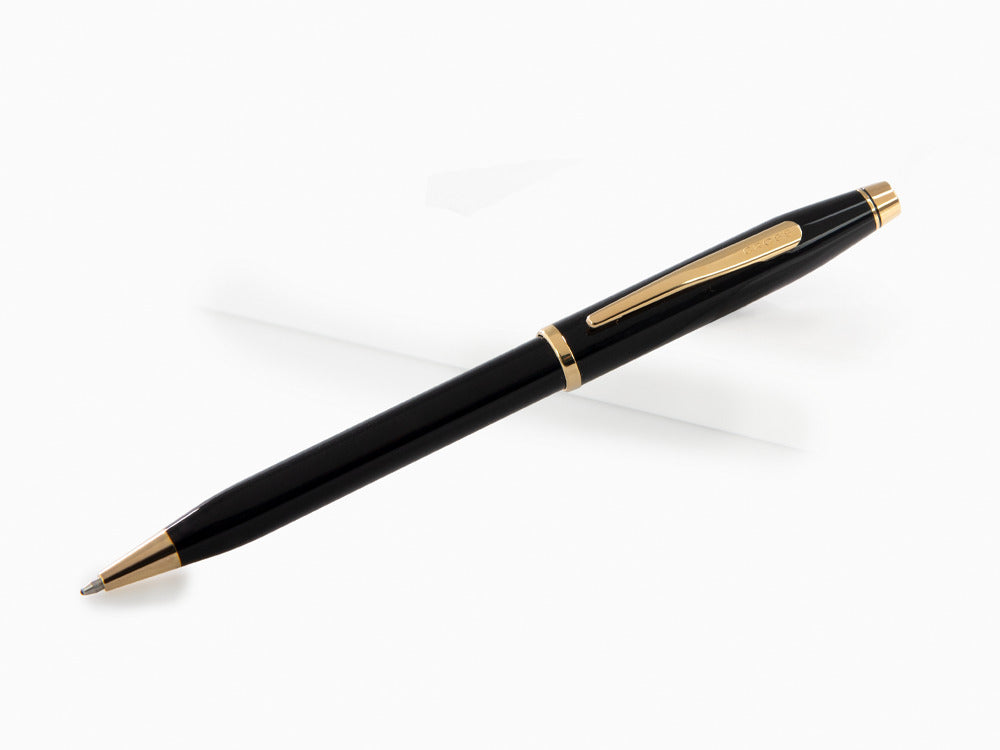 Cross Century II Ballpoint Pen Black Lacquer Gold Iguana Sell UK