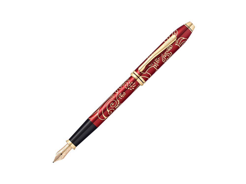 Cross Townsend Year of the Pig Fountain Pen, Lacquer, 23KGold, AT0046-55