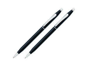 Cross Classic Century Ballpoint pen & Pencil Set, Lacquer, Black, AT0081-77