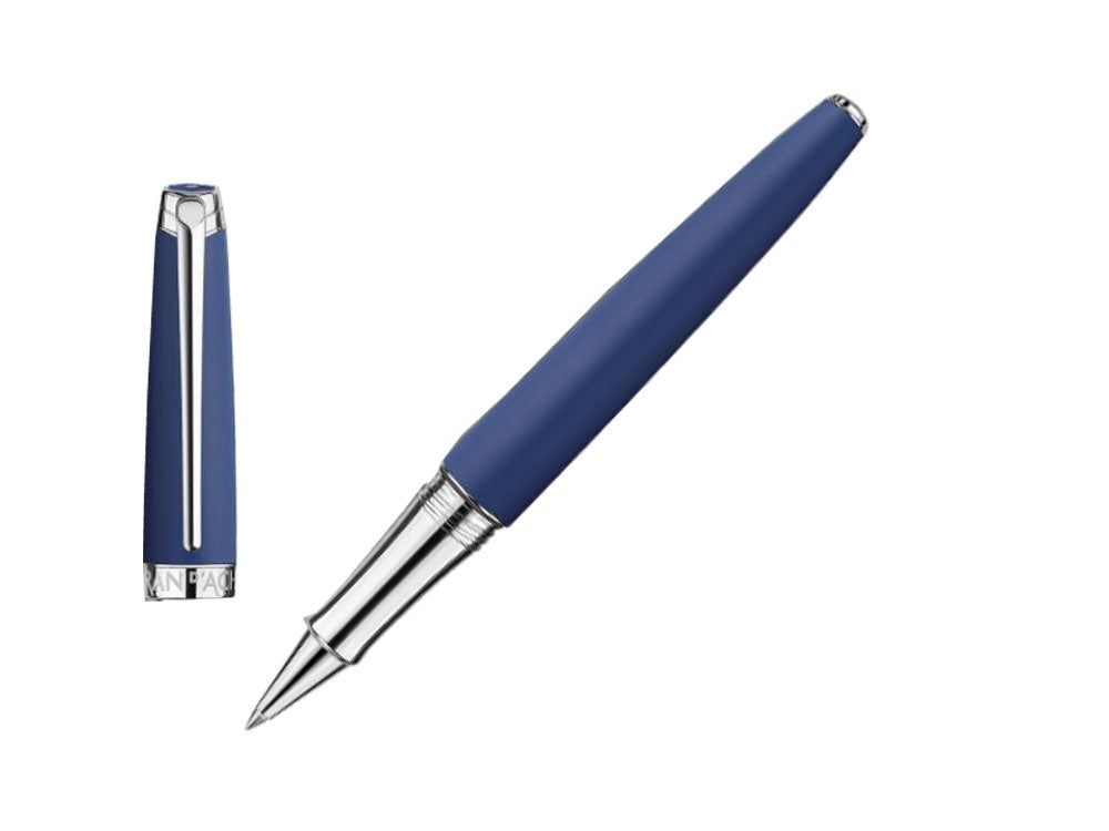 Caran d'Ache Léman Blue Night Matt Rollerball pen, Matt Lacque, Blue, 4779.449