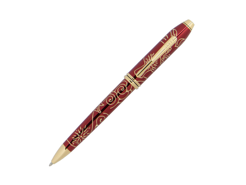 Cross Townsend Year of the Pig 2019 Ballpoint pen, Red, 23K Gold, AT0042-55
