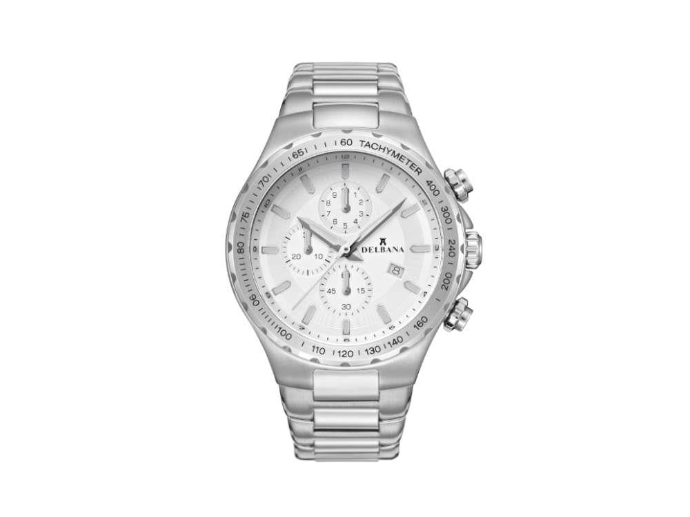 Delbana Sports Barcelona Quartz Watch, Silver, 44 mm, 41702.674.6.061