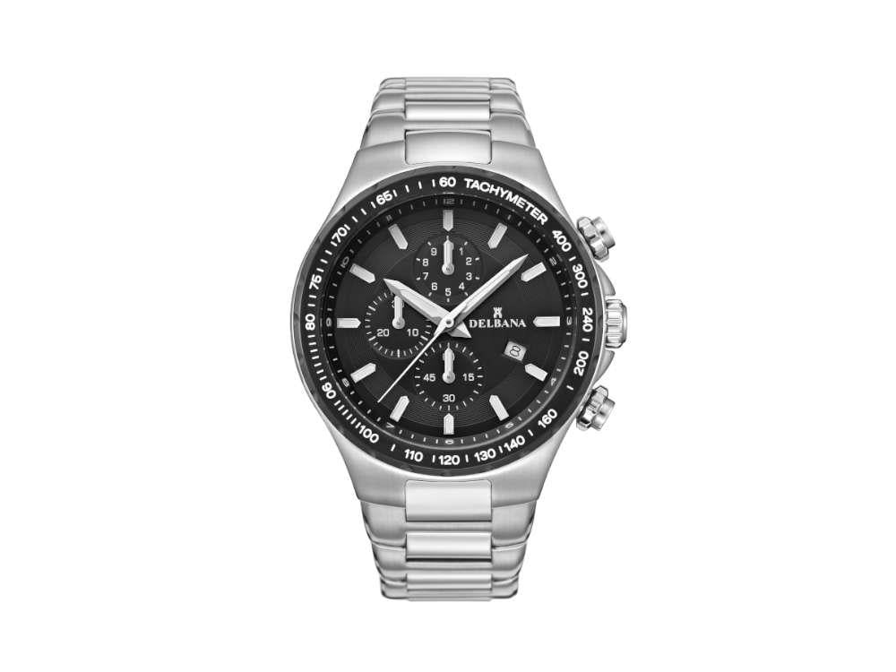 Delbana Sports Barcelona Quartz Watch, Black, PVD, 44 mm, 54702.674.6.031
