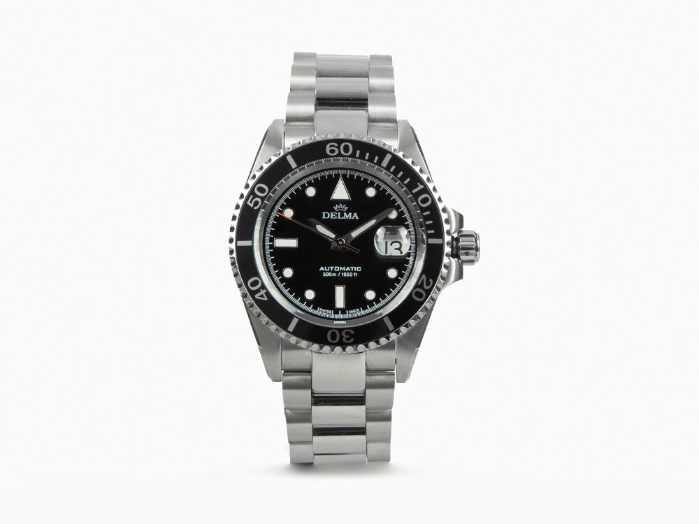 Delma Diver Commodore Automatic Watch, Black, 43 mm, 41701.690.6.031