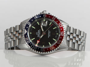 Delma Diver Quartz Watch, Black, 43 mm, 20 atm, 41702.648.6P034