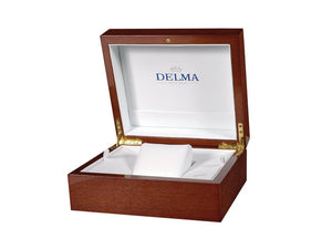Delma Heritage Chronogrpah Automatic Watch, White, 43 mm, L.E., 42601.730.6.062