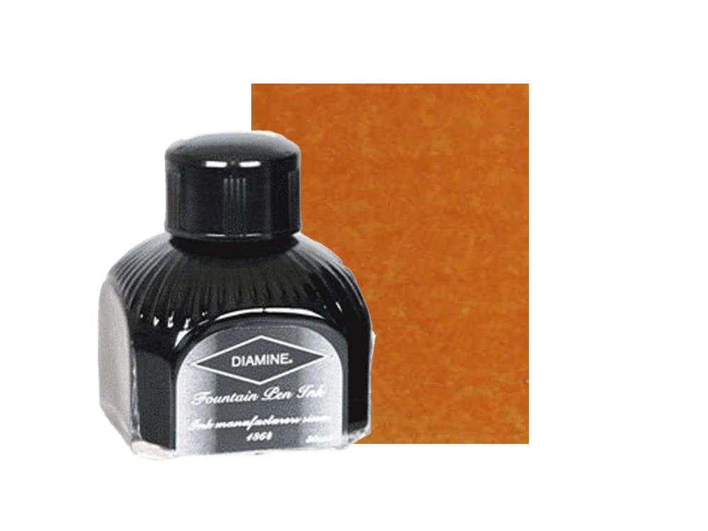 Diamine Ink Bottle Autumn Oak, 80ml, Orange, Italyan crystal bottle