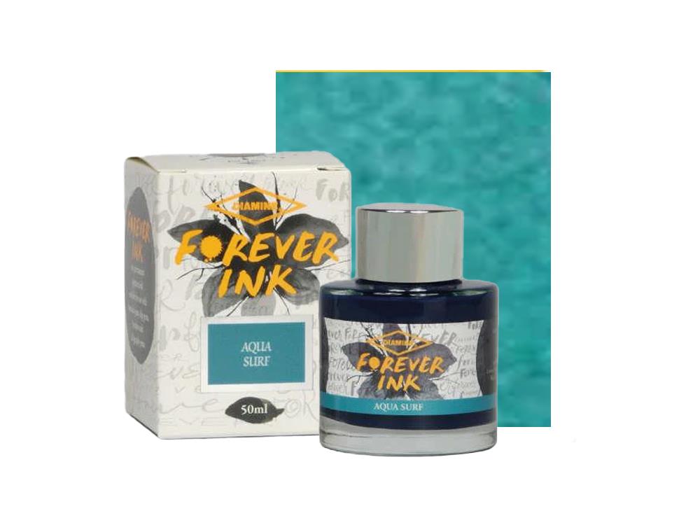 Diamine Forever Ink Collection -Permanent Pigment Ink Aqua Surf, Turquoise, 50ml