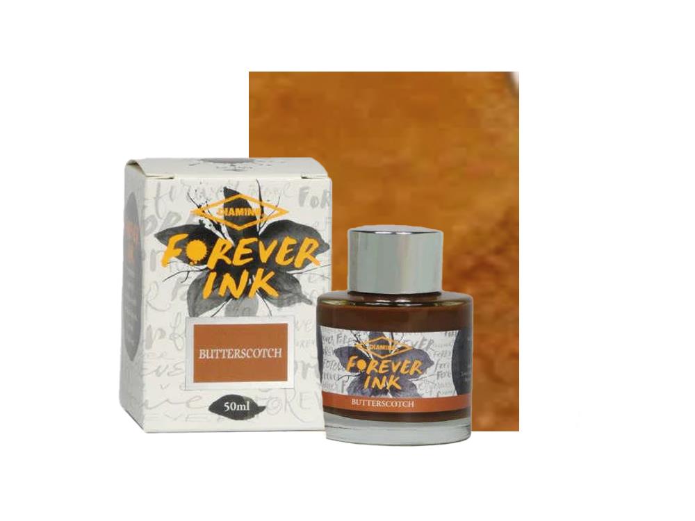 Diamine Forever Ink - Permanent Pigment Butterscotch Ink Bottle, Brown