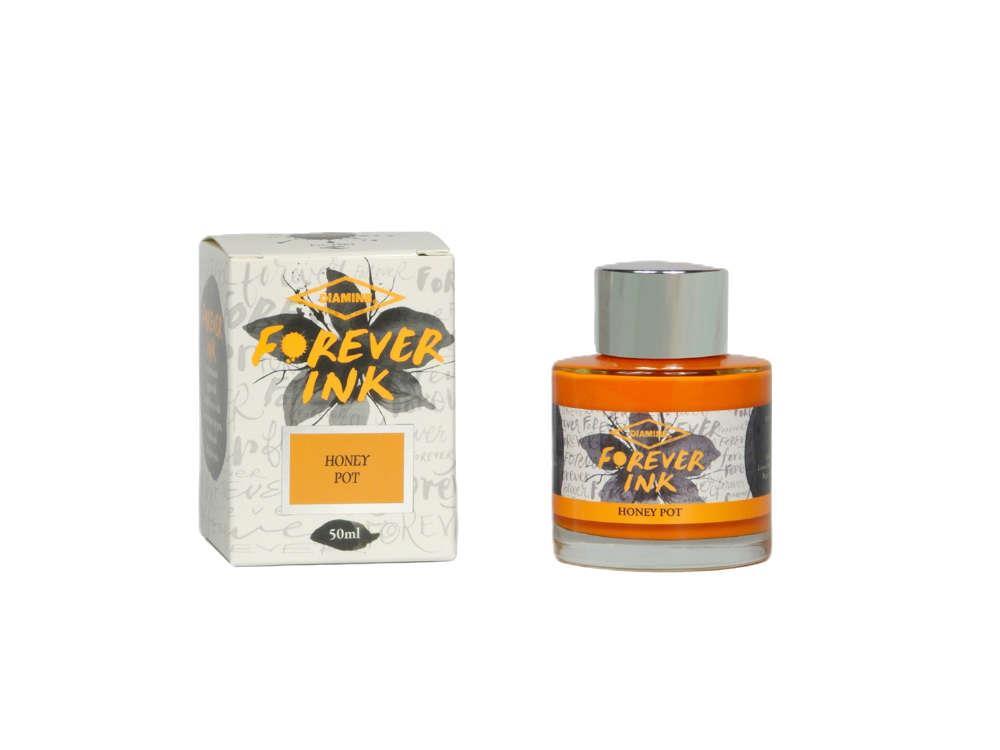 Diamine Forever Ink Collection -Permanent Pigment Honey Pot  Ink Bottle, Orange