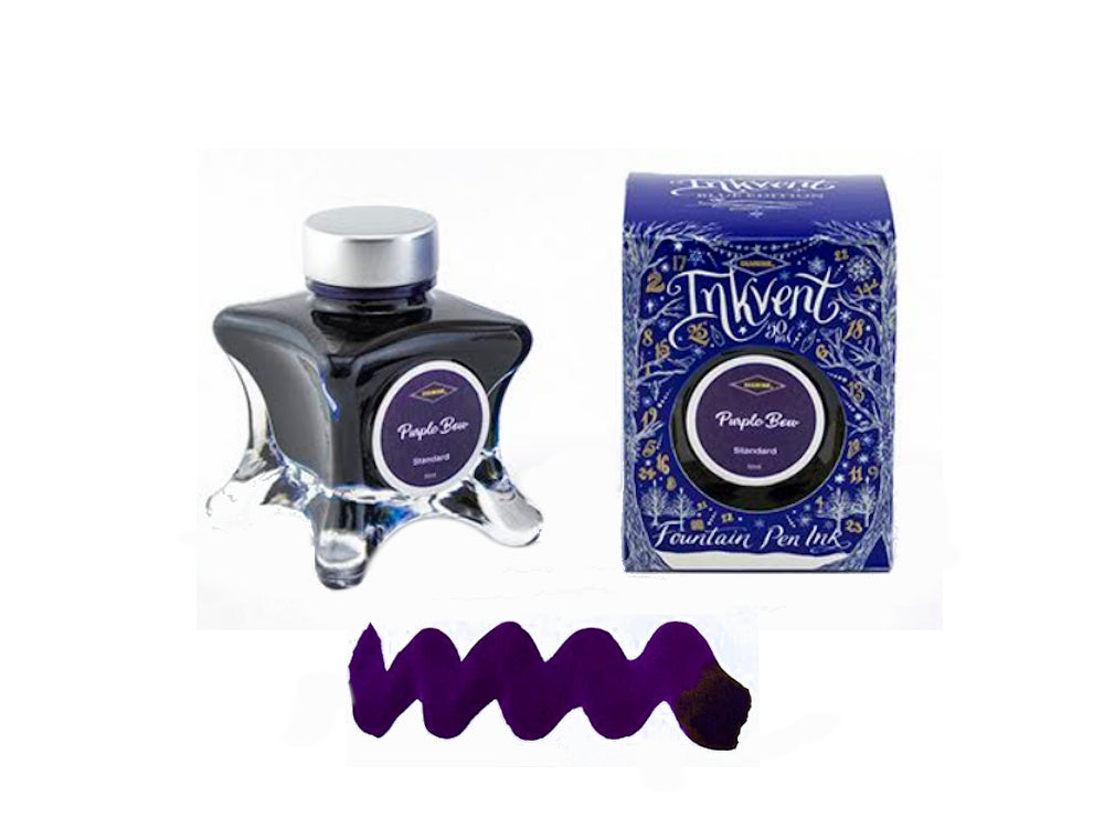 Diamine Ink Bottle Purple Bow, Ink Vent Blue, 50ml, Violet