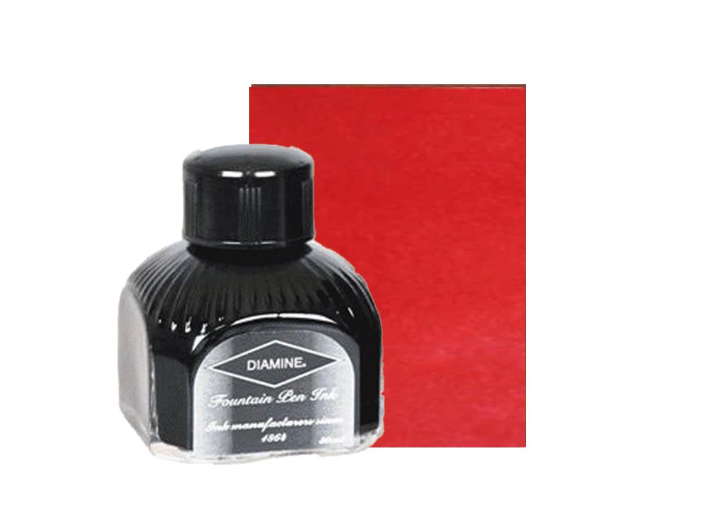 Diamine Ink Bottle Classic Red, 80ml.,Italyan crystal bottle