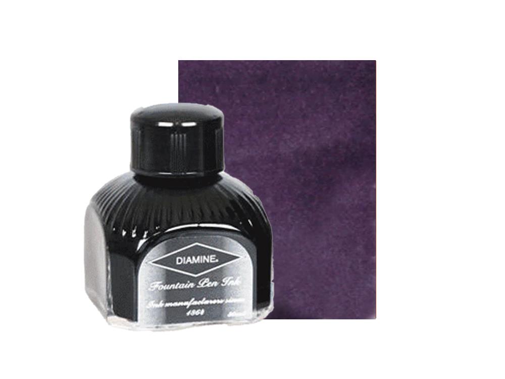 Diamine Ink Bottle Damson, 80ml.,Italyan crystal bottle