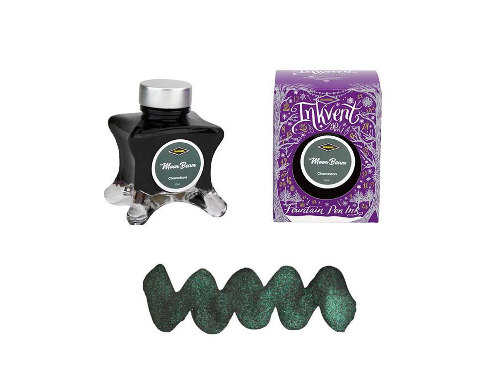 Diamine Early Dusk Ink Vent Purple Ink Bottle, 50ml, Standard, Green