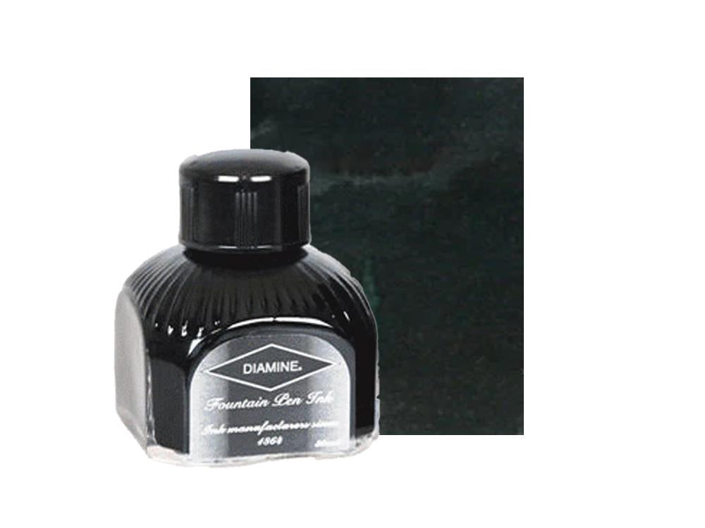 Diamine Ink Bottle Graphite, 80ml, Italyan crystal bottle