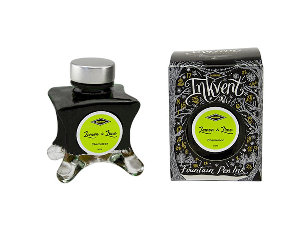 Diamine Ink Vent Black Chamaelon Lemon Lime Ink Bottle, 50ml, Yellow