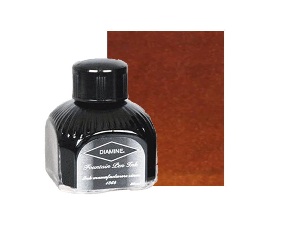 Diamine Ink Bottle Ochre, 80ml, Italyan crystal bottle