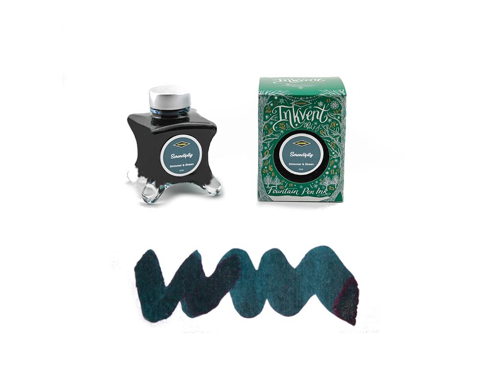 Diamine Serendipity  Ink Vent Green Ink Bottle, 50ml, Shimmer & Sheen