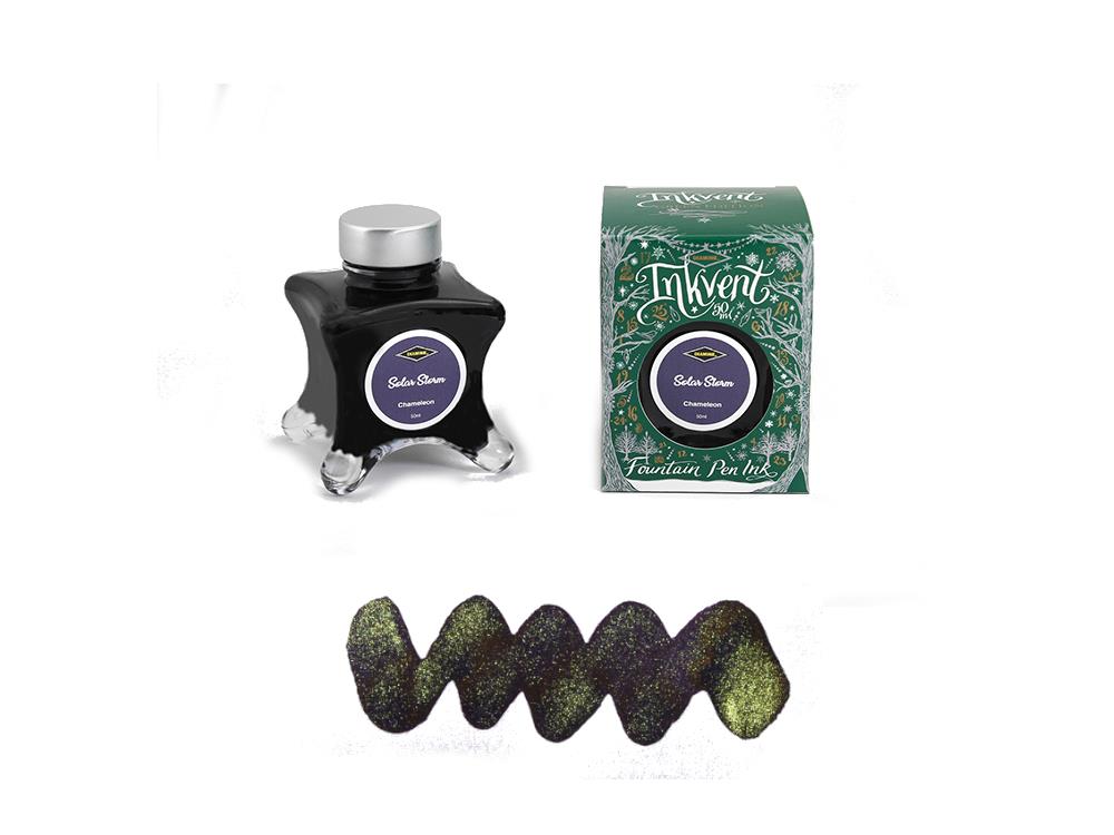 Diamine Solar Storm Ink Vent Green Ink Bottle, 50ml, Chameleon