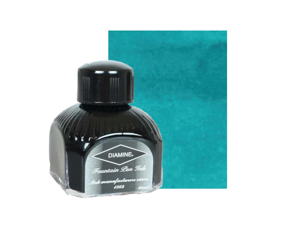 Diamine Ink Bottle Steel Blue, 80ml.,  Italian crystal