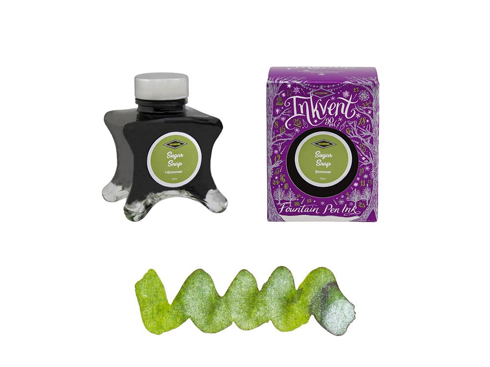 Diamine Sugar Snap Ink Vent Purple Ink Bottle, 50ml, Shimmer, Green