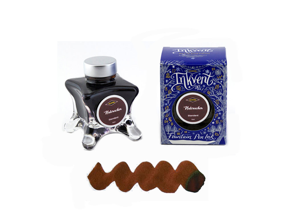 Diamine Ink Bottle Nutcracker, Ink Vent Blue, 50ml, Brown