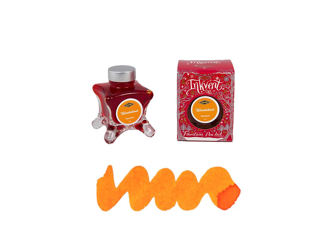 Diamine Wonderland Ink Vent Red Ink Bottle, 50ml, Yellow, Glass