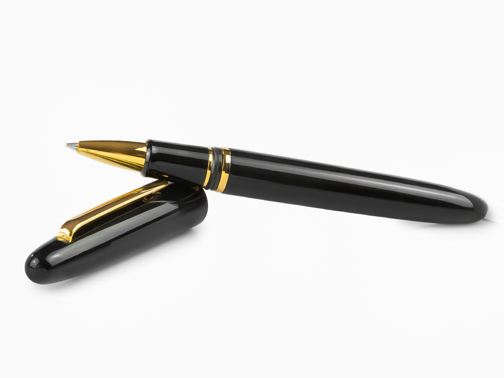 Esterbrook Estie Ebony Rollerball pen, Black Resin, Black, Gold plated, E117