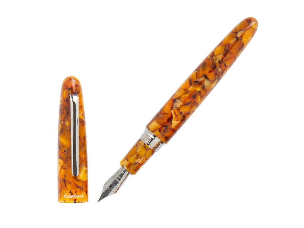 Esterbrook Estie Oversize Honeycomb Fountain Pen, Chrome Trim, E836