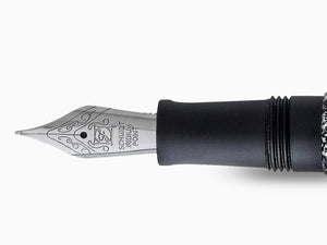 Esterbrook Camden Composition Fountain Pen, Black, Stainless Steel, E946