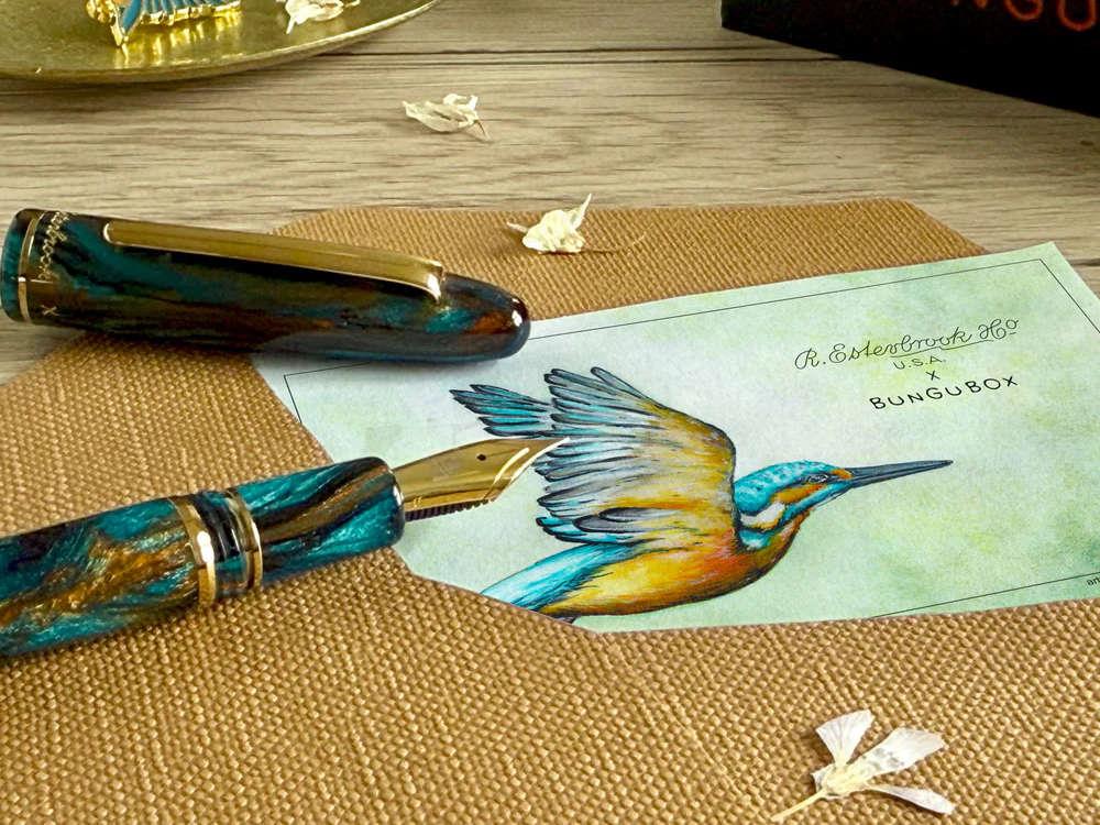 Esterbrook x BUNGUBOX Kingfisher Edition Blotter Paper, EINK-BUNGUBIRD