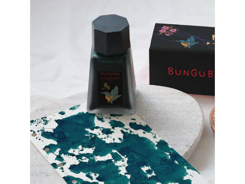 Esterbrook x BUNGUBOX Kingfisher Edition Ink Bottle, EINK-BUNGUBIRD