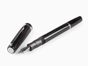 Esterbrook JR Tuxedo Fountain Pen, Marbled resin, Black, EJR-BLACK