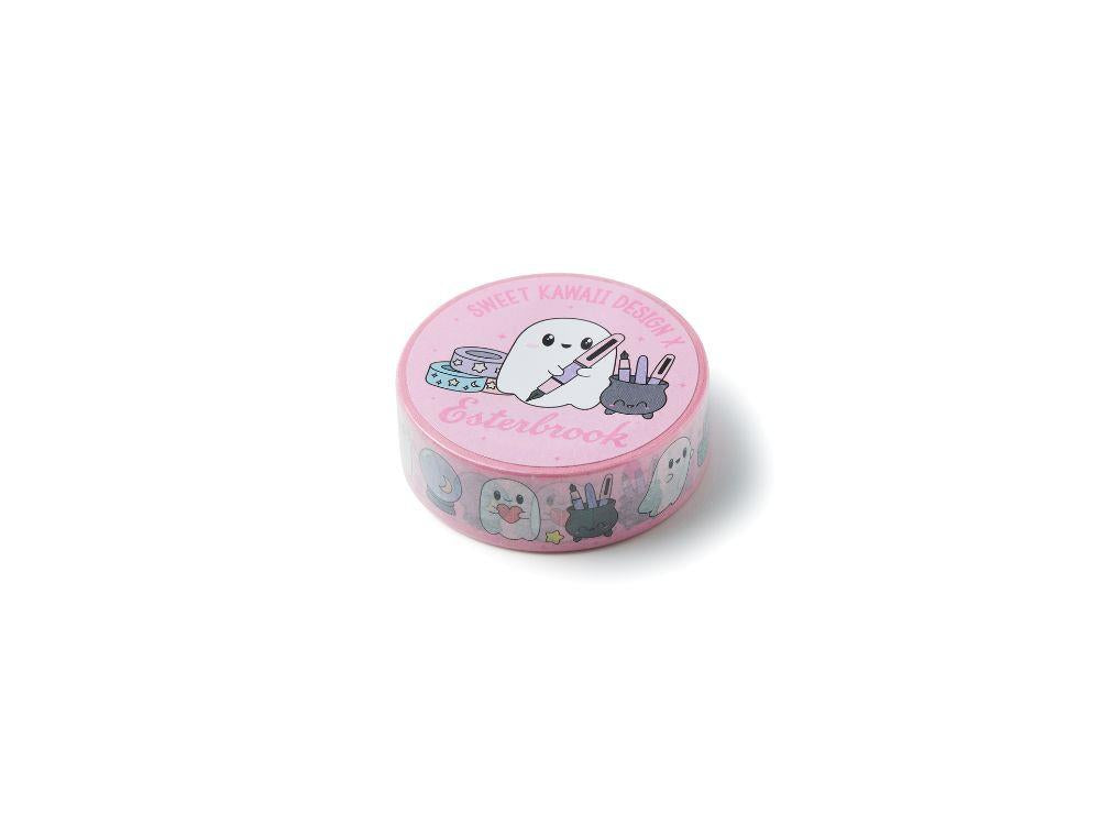 Esterbrook Pastel Halloween Pink Ghosts Washi Tape, Special edition