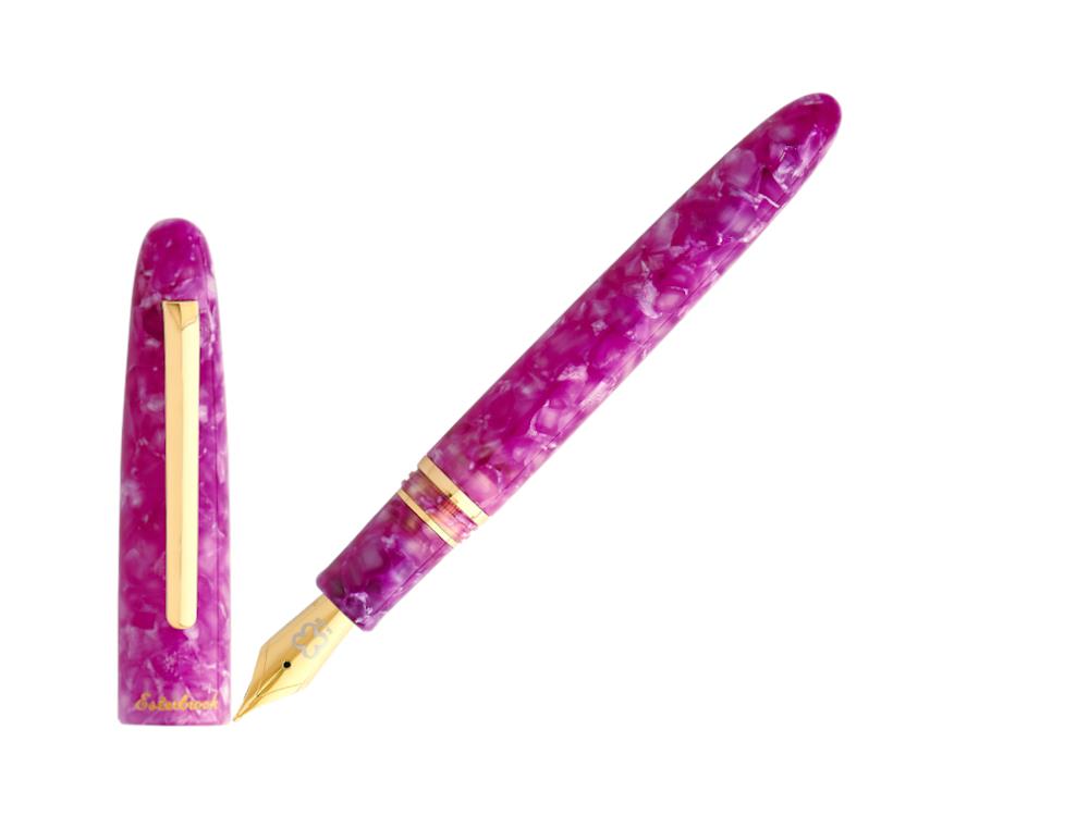 Esterbrook Estie Punch Fountain Pen, Resin, Rose, Gold plated, EPP406