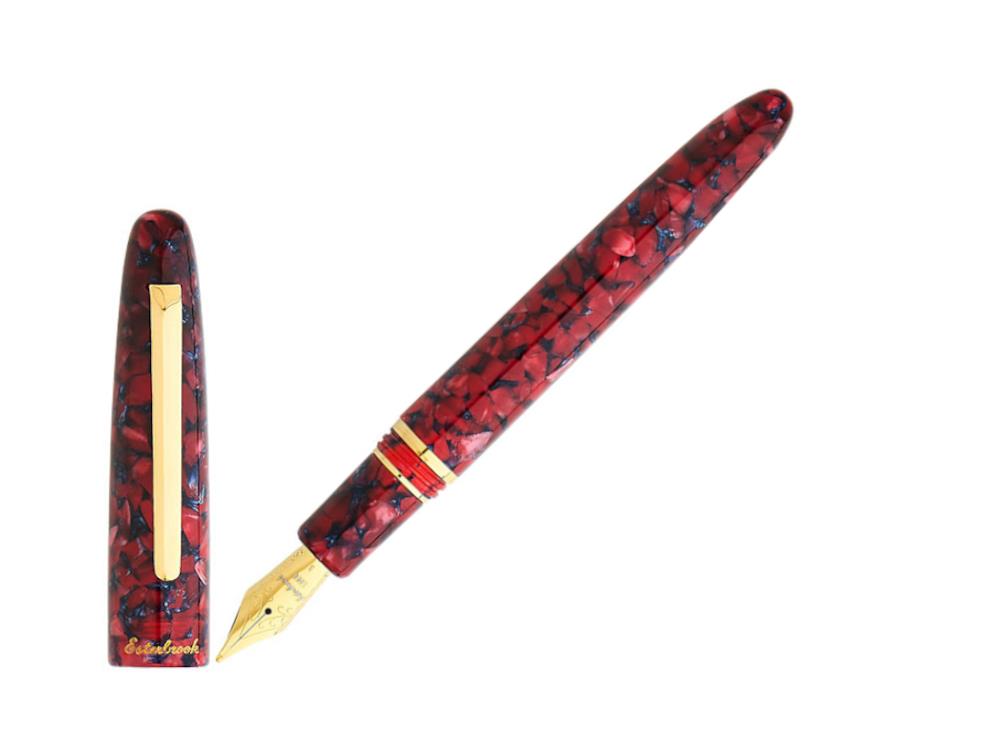Esterbrook Estie Scarlet Fountain Pen, Resin, Red, Gold plated, ESC916