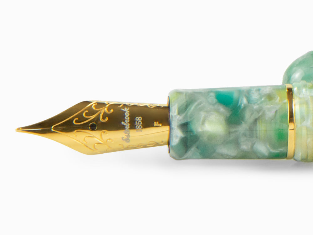 Esterbrook Estie Sea Glass Fountain Pen, Gold plated, ESG816